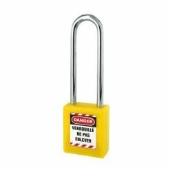 Cadenas De Consignation Jaune THIRARD Anse Inox Ø6 Largeur 40 Mm Avec 1 Clé Varié - 005576YL