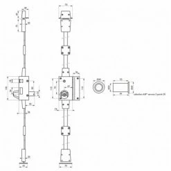 Serrure En Applique 3 Points TARGA - Cylindre Rond - Droite - 4 Clés THIRARD -THIRARD Soldes 44056447 2