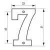 THIRARD - Plaque Signalétique Chiffre 7 Hauteur 51mm à Visser 2 THIRARD - Plaque Signalétique Chiffre 7 Hauteur 51mm à Visser -THIRARD Soldes 48917320 1