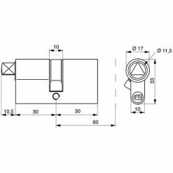 THIRARD Cylindre Triangle EDF Modèle HG 5 -THIRARD Soldes 58123863 2