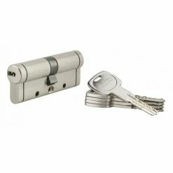 THIRARD Cylindre Trafic12 En Nickelé 5 Clés L : 80 Mm épaisseur : 40x40 Finition : Nickelé