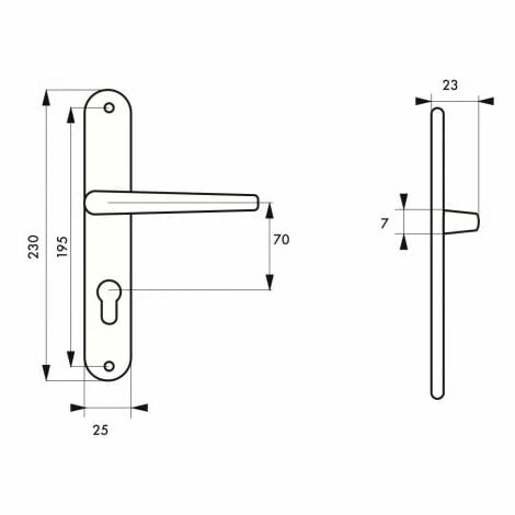 Poignée De Porte Intérieure SAFIR - Entraxes 70 Mm - Saillie Réduite - Blanc Par Thirard 4 Poignée De Porte Intérieure SAFIR - Entraxes 70 Mm - Saillie Réduite - Blanc Par Thirard – Image 2