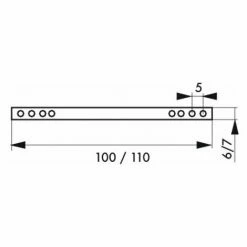 THIRARD Poignée De Porte Intérieure Carré Percé L : 100 Mm ∅ 6 Mm Finition : Acier -THIRARD Soldes 62141903 2