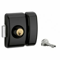 THIRARD Verrou Universel Porte D'entrée 5 Goupilles, 45 Mm Noir 3 Clés