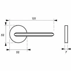THIRARD - Paire De Béquilles Boston Pour Porte, Carré 7mm, Nickelé Satiné -THIRARD Soldes 69498038 2