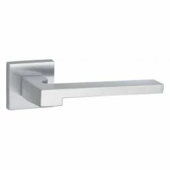 THIRARD - Paire De Béquilles Ginevra Pour Porte, Carré 7mm, Chromé Satiné