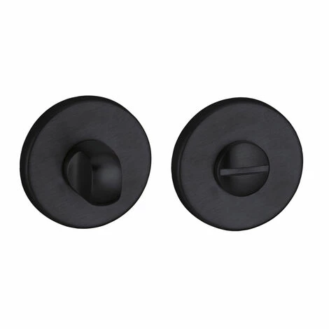 THIRARD - Paire De Rosaces Rondes Boston, Ø50mm, à Condamnation, Noir Mat 3 THIRARD - Paire De Rosaces Rondes Boston, Ø50mm, à Condamnation, Noir Mat