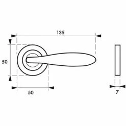 THIRARD - Paire De Béquilles Luxor Pour Porte, Carré 7mm, Chromé Brillant -THIRARD Soldes 69498205 2