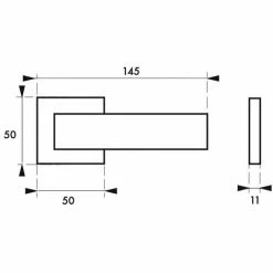 THIRARD - Paire De Béquilles Monza Pour Porte, Carré 7mm, Noir Mat -THIRARD Soldes 69498211 2