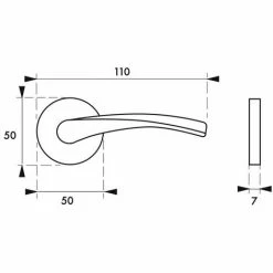 THIRARD - Paire De Béquilles Canopee Pour Porte, Carré 7mm, Argent -THIRARD Soldes 69498212 2