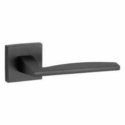 THIRARD - Paire De Béquilles Modena Pour Porte, Carré 7mm, Noir Mat