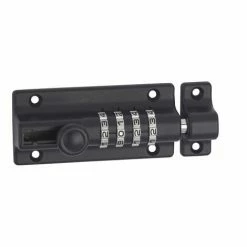 THIRARD - Targette à Combinaison, 4 Chiffres, Pêne Rond Coulissant, Gâche Fournie, Noir -THIRARD Soldes 69539564 3