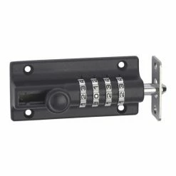 THIRARD - Targette à Combinaison, 4 Chiffres, Pêne Rond Coulissant, Gâche Fournie, Noir -THIRARD Soldes 69539564 4