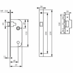 Serrure à Larder Petit Coffre THIRARD Axe 40 - Clé I - Avec Gâche Réversible - 511196 -THIRARD Soldes 8563424 2