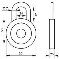 THIRARD - Cadenas à Bouton De Combinaison Collège, Anse Acier Cémenté Nickelé -THIRARD Soldes 8904527 4