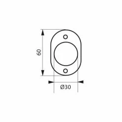 THIRARD - Rosace Pour Cylindre Ø30mm, Laiton -THIRARD Soldes 8904549 2