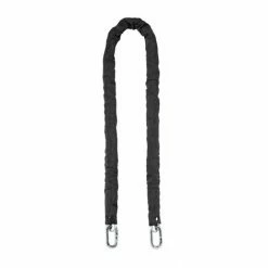 THIRARD - Chaîne Acier Gainé Nylon Loops, Vélo, Moto, Barrières, 1.5m, Noir