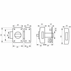 THIRARD - Verrou à Bouton Transit 2 A2P* Pour Porte D'entrée, Cylindre 45mm, Acier, 4 Clés, époxy Bronze -THIRARD Soldes 8904681 2