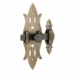 THIRARD - Verrou De Meuble Rustique, 40x130mm, Laiton Patiné