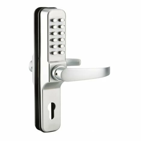 THIRARD - Serrure à Combinaison Avec Paire De Béquilles Pour Serrure Encastrable Pour Porte D'entrée, 8 Chiffres, Chromé 3 THIRARD - Serrure à Combinaison Avec Paire De Béquilles Pour Serrure Encastrable Pour Porte D'entrée, 8 Chiffres, Chromé