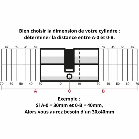THIRARD - Lot Verrou à Bouton Capital Cylindre 45mm + Cylindre HG 30x30mm, 6 Clés 5 THIRARD - Lot Verrou à Bouton Capital Cylindre 45mm + Cylindre HG 30x30mm, 6 Clés – Image 3
