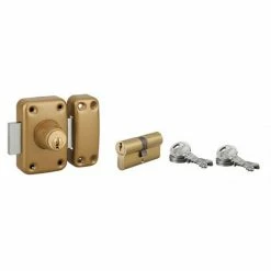 THIRARD - Lot Verrou Double Entrée Capital Cylindre 45mm + Cylindre HG 30x30mm, 6 Clés