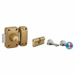 THIRARD - Lot Verrou Double Entrée Capital Cylindre 45mm + Cylindre HG 30x30mm, 6 Clés -THIRARD Soldes 8904715 4