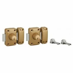 THIRARD - Paire De Verrous Capital Pour Porte D'entrée, Cylindre Double HG 45mm, S'entrouvrant, 6 Clés