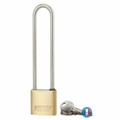 THIRARD - Cadenas à Clé Mach 3, Laiton, Extérieur, Anse Haute Acier, 40mm, 3 Clés -THIRARD Soldes 8904737 3