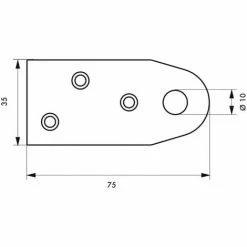 THIRARD - Porte-cadenas à Pattes, Acier, Fermeture De Coffres Et Portes, 2 Pattes -THIRARD Soldes 8904757 2