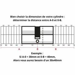 THIRARD - Cylindre 30 X 50 Mm Panneton ESP 3 Clés Nickelé -THIRARD Soldes 8904796 3