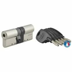 THIRARD - Cylindre De Serrure Double Entrée Cobra 2+, 33x43mm, Nickel, Anti-crochetage, Anti-perçage, Anti-casse, 4 Clés 9 THIRARD - Cylindre De Serrure Double Entrée Cobra 2+, 33x43mm, Nickel, Anti-crochetage, Anti-perçage, Anti-casse, 4 Clés -THIRARD Soldes 8904810 4