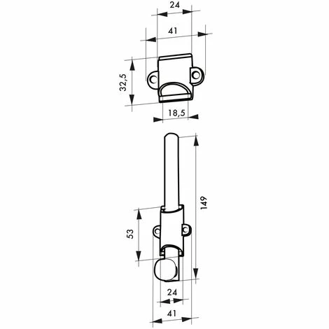 THIRARD - Verrou à Plaquer Pour Fenêtre, à Coulisse, 150mm, Nickel Satin 4 THIRARD - Verrou à Plaquer Pour Fenêtre, à Coulisse, 150mm, Nickel Satin – Image 2