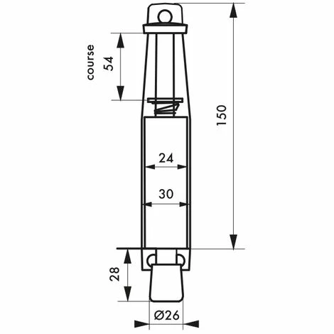 THIRARD - Arrêt De Porte, Frein Caoutchouc, 150mm, Laqué Blanc 4 THIRARD - Arrêt De Porte, Frein Caoutchouc, 150mm, Laqué Blanc – Image 2