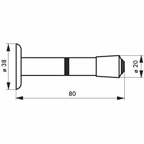 THIRARD - Butoir Balustre, Fixation Au Mur, Ø20x80mm, Chromé 4 THIRARD - Butoir Balustre, Fixation Au Mur, Ø20x80mm, Chromé – Image 2