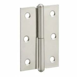 THIRARD - Charnière De Porte D'entrée/intérieure, 60x40mm, Acier, Droite