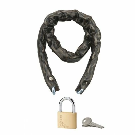 THIRARD - Chaine Gainee à Clé PVC Loops, Vélo, Barrières, Ø6mm, 0.9m, Cadenas 40mm, 2 Clés 3 THIRARD - Chaine Gainee à Clé PVC Loops, Vélo, Barrières, Ø6mm, 0.9m, Cadenas 40mm, 2 Clés