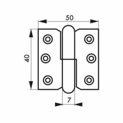 THIRARD - Charnière De Porte Intérieure, 40x50mm, Acier, Gauche -THIRARD Soldes 8904882 3