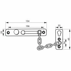 THIRARD - Entrebailleur De Porte, Chaîne Acier, Chromé -THIRARD Soldes 8904898 3