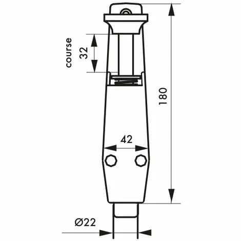 THIRARD - Arrêt De Porte, Frein Caoutchouc, 180mm, Argent 4 THIRARD - Arrêt De Porte, Frein Caoutchouc, 180mm, Argent – Image 2