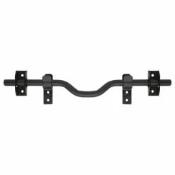THIRARD - Barre De Sécurité Pour Volet Bois, Acier, Ø17x410mm, Zingué Noir