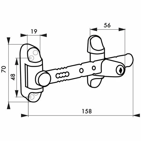 THIRARD - Entrebailleur à Bouton Pour Fenêtre 1 à 2 Vantaux, 158mm, Laqué Blanc 4 THIRARD - Entrebailleur à Bouton Pour Fenêtre 1 à 2 Vantaux, 158mm, Laqué Blanc – Image 2