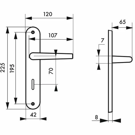 THIRARD - Ensemble De Poignées Pour Salle De Bain/toilette Louis XV à Condamnation, Carré 7mm, Entr'axes 195mm, Laiton Vieilli 4 THIRARD - Ensemble De Poignées Pour Salle De Bain/toilette Louis XV à Condamnation, Carré 7mm, Entr'axes 195mm, Laiton Vieilli – Image 2