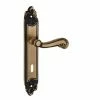 THIRARD - Ensemble De Poignées Pour Porte De Chambre Louis XV Trou De Clé, Carré 7mm, Entr'axes 195mm, Laiton Vieilli -THIRARD Soldes 8904964 1