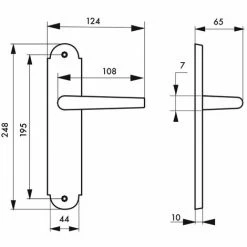 THIRARD - Ensemble De Poignées Pour Porte Intérieure Arthemis Sans Trou, Carré 7mm, Entr'axes 195mm, Laiton Patiné 5 THIRARD - Ensemble De Poignées Pour Porte Intérieure Arthemis Sans Trou, Carré 7mm, Entr'axes 195mm, Laiton Patiné -THIRARD Soldes 8904975 2