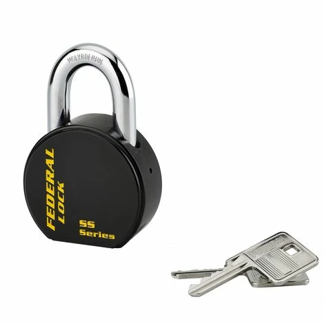 THIRARD - Cadenas à Clé Fédéral Lock S900R, Acier, Chantier, Anse Molybdène, 63.5mm, 2 Clés, Noir 3 THIRARD - Cadenas à Clé Fédéral Lock S900R, Acier, Chantier, Anse Molybdène, 63.5mm, 2 Clés, Noir