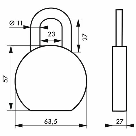 THIRARD - Cadenas à Clé Fédéral Lock S900R, Acier, Chantier, Anse Molybdène, 63.5mm, 2 Clés, Noir 5 THIRARD - Cadenas à Clé Fédéral Lock S900R, Acier, Chantier, Anse Molybdène, 63.5mm, 2 Clés, Noir – Image 3