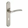 THIRARD - Ensemble De Poignées Pour Porte De Chambre Eris Trou De Clé, Carré 7mm, Entr'axes 195mm, Nickelé Brossé -THIRARD Soldes 8904988 1