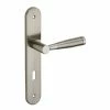 THIRARD - Ensemble De Poignées Pour Porte De Chambre Helios Trou De Clé, Carré 7mm, Entr'axes 195mm, Nickelé Brossé -THIRARD Soldes 8904994 1