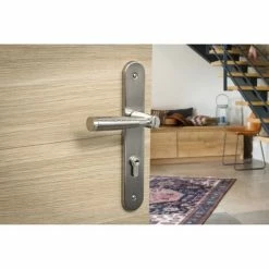 THIRARD - Ensemble De Poignées Pour Porte D'entrée Helios Trou De Cylindre, Carré 7mm, Entr'axes 195mm, Nickelé Brossé 8 THIRARD - Ensemble De Poignées Pour Porte D'entrée Helios Trou De Cylindre, Carré 7mm, Entr'axes 195mm, Nickelé Brossé -THIRARD Soldes 8904995 3